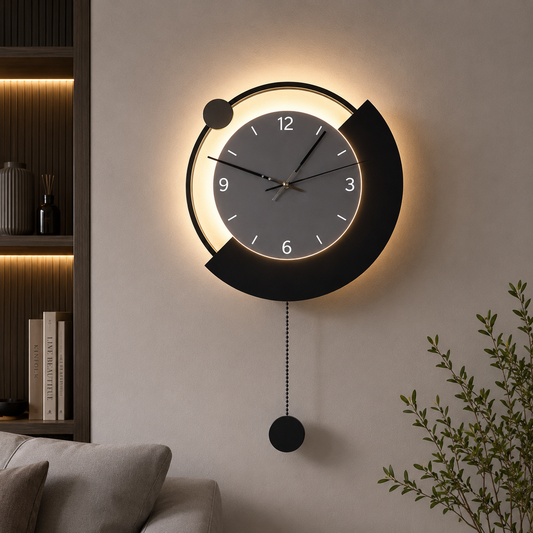 ARC Dekorativní nástěnné LED svítidlo Ø30 cm Studené/Neutrální/Teplé světlo Černá