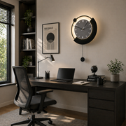 Dekorativní nástěnné LED svítidlo ARC Ø30 cm Studené/Neutrální/Teplé světlo Černá Vnitřní nástěnná svítidla Výchozí název Alessandro Design