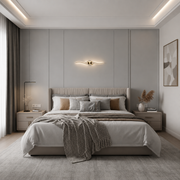 LED dekorativní nástěnné svítidlo FYAN, 48W, 59x14cm, teplé / neutrální / studené světlo, zlato, kov a akryl