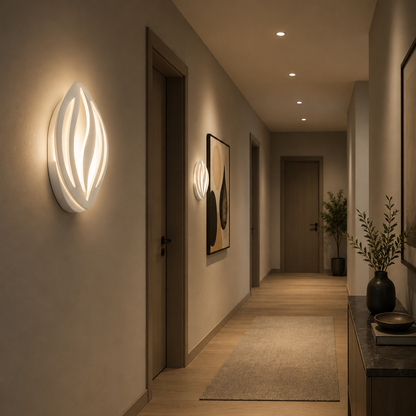 LED lampa ORCHID 15W Petal Cold/Warm/Neutral Light Acrylic Metal White