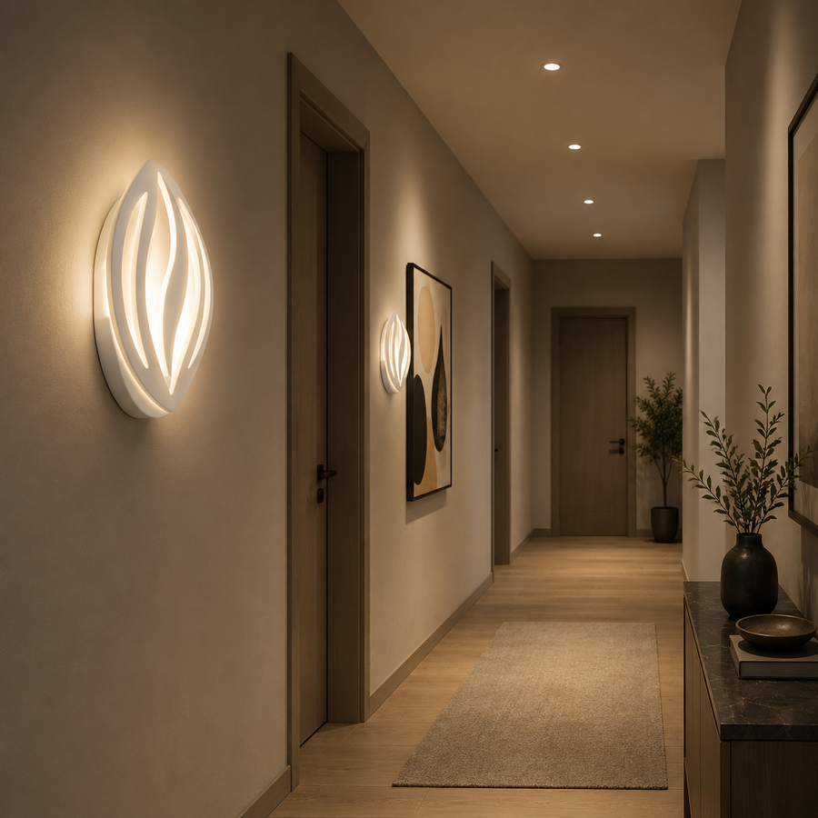 LED lampa ORCHID 15W Petal Cold/Warm/Neutral Light Acrylic Metal White