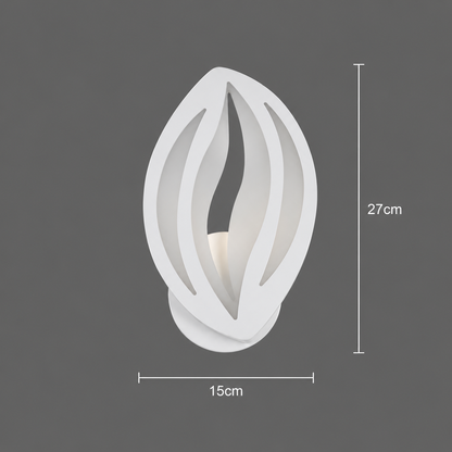 LED lampa ORCHID 15W Petal Cold/Warm/Neutral Light Acrylic Metal White