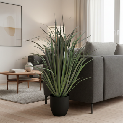 Umělá rostlina Dracaena Typ Okrasná tráva, 93 cm, Zelená, Bez květináče