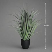 Umělá rostlina Dracaena Typ Okrasná tráva, 93 cm, Zelená, Bez květináče