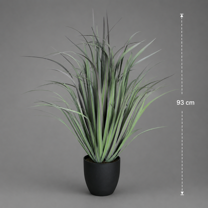 Umělá rostlina Dracaena Typ Okrasná tráva, 93 cm, Zelená, Bez květináče
