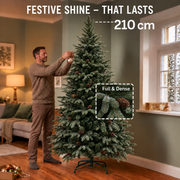 Umělý vánoční stromeček NORDIA, 210 cm, 1149 hrotů, Zelený