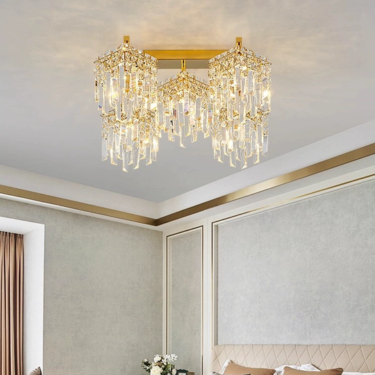 Imperia Cristal Candelabra, 5xE14, 45x45x31,5, Zlato, Crystal, Metal Cristal Candelabra Výchozí název Alessandro Design