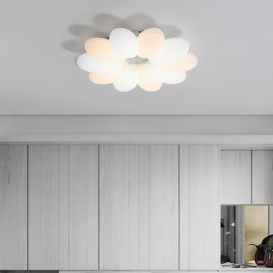 LED Lustr Flowers CP225, 73W, Průměr 55 cm, IP20, Studené/Neutrální/Teplé světlo, Bílá, Plexisklo, Syntetická pryskyřice LED stropní svítidla Výchozí název Alessandro Design