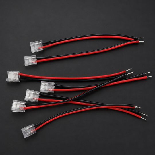 Koncový kabel LED pásek, IP21, Šířka 0,8 cm