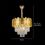 Lustr BLOIS Nobile, Průměr 40cm, 5x E14 Gold, Nastavitelná výška