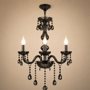 Křišťálový lustr AUGUST Eleganza, 3xE14, Průměr 48cm, Stříbrný, Nastavitelná výška