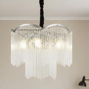 MEKELLE Regalis křišťálový lustr, 18x E14, průměr 80 cm, kov a křišťál, lesklý chrom, nastavitelná výška