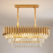 Křišťálový lustr VERSAILLES Regalis 10xE14, Průměr 80cm, Zlatý, Nastavitelná výška