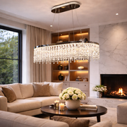 LED lustr s dálkovým ovládáním, 114W, ROYALE Imperio, 70x33x120, studené/neutrální/teplé světlo, stmívatelné, stříbrné, křišťálové, ocelové LED lustry s dálkovým ovládáním Výchozí název Alessandro Design