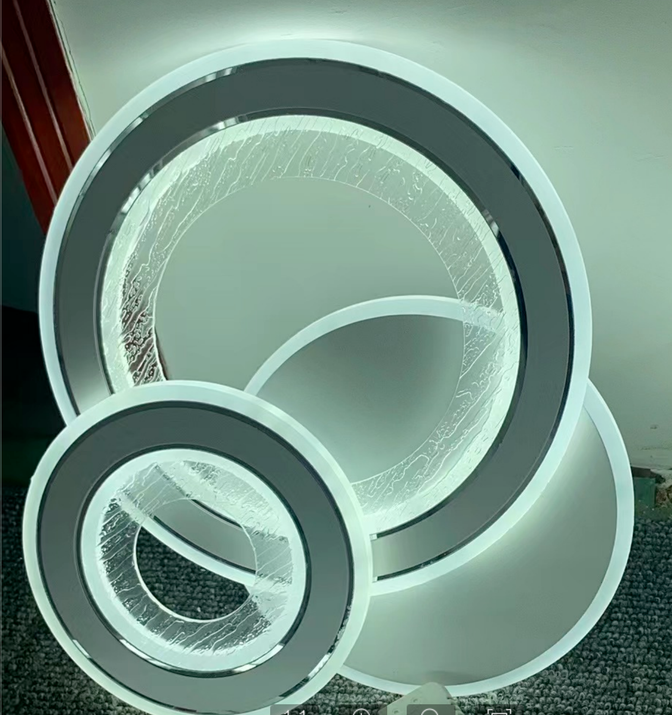LED LED LED NYXORA CIRCO, 36W, 3 Kruhy, studené/horké/neutrální světlo, bílá