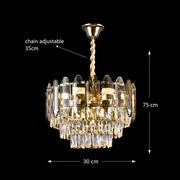 Cristal Chandier Alfred 6x E14 Golden
