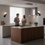 Aplica LED Decorativa MANO, 15x30cm, 1xG9, Sticla si Resina, Negru