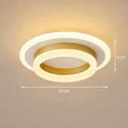 LED lustr SOLENA ROTONDA 21W, Průměr 25cm, Studené/Teplé/Neutrální světlo, Zlatá bílá