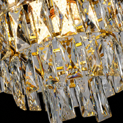 Candelabru Cristal VERSAILLES Nobile 5xE14, Diametru 40cm, Auriu Lucios si Alb Candelabre Cristal Default Title Alessandro Design