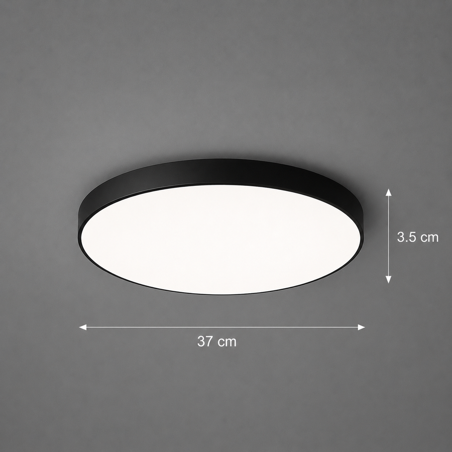 LED stropní svítidlo SOLIS 37cm 33W Cold Light Black