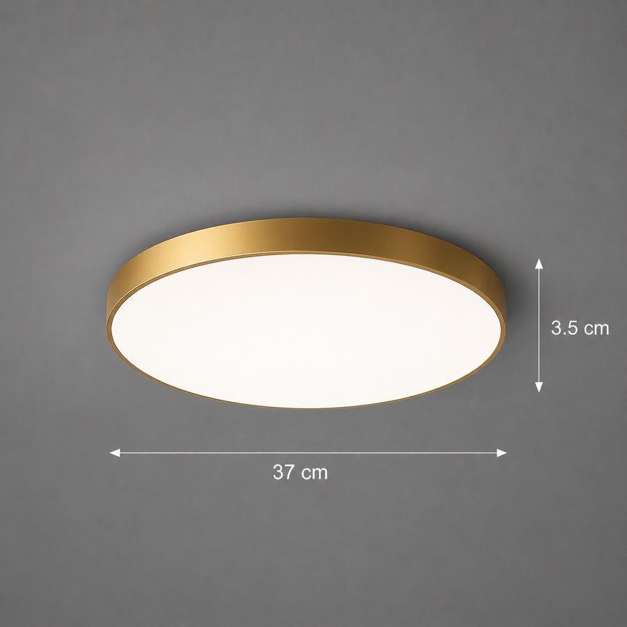 LED stropní svítidlo SOLIS 37cm 33W Cold Light Gold