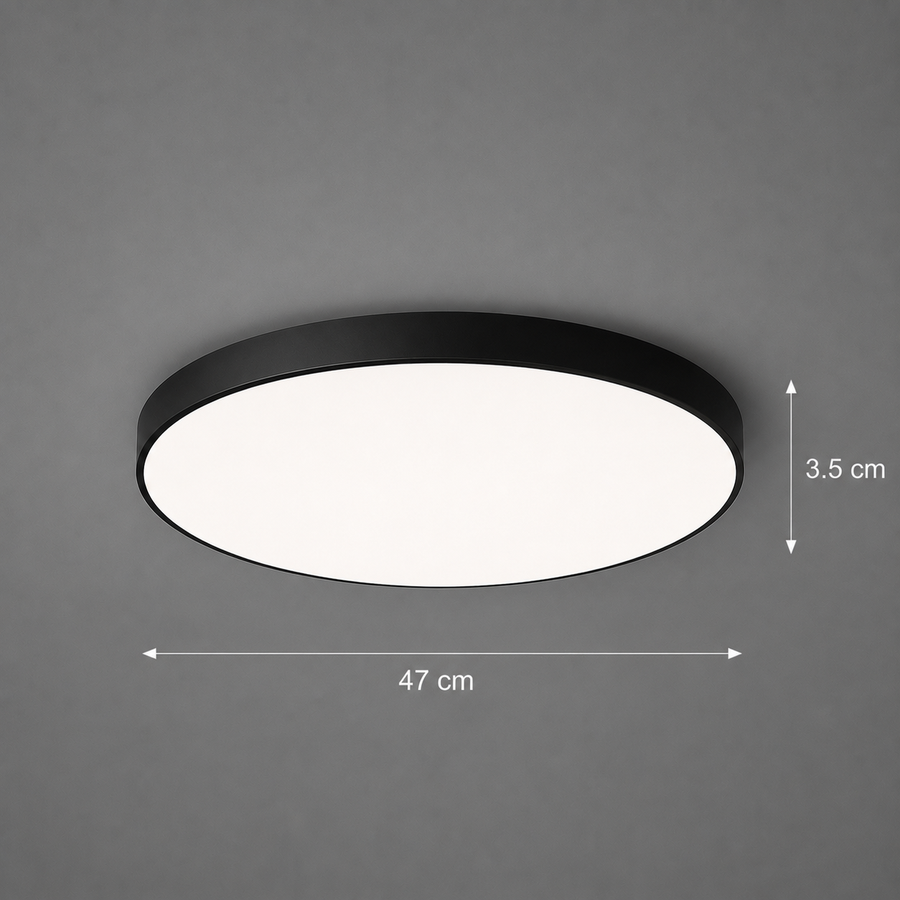 LED stropní svítidlo SOLIS 47cm 70W Cold Light Black