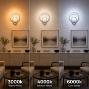 Aplikujte městské LED 19w kulaté světlo studené/teplé/neutra akryl a bílý kov