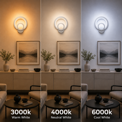 Aplikujte městské LED 19w kulaté světlo studené/teplé/neutra akryl a bílý kov