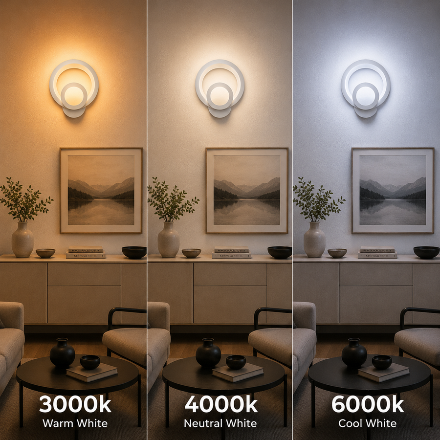 Aplikujte městské LED 19w kulaté světlo studené/teplé/neutra akryl a bílý kov
