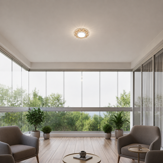 ORBITA LED Spot, 5W, kulaté, studené/teplé světlo, starožitný bronz, pryskyřice a sklo LED Spot Výchozí název Alessandro Design