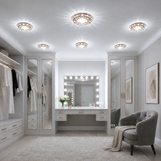 ORBITA LED Spot, 5W, kulaté, studené / teplé světlo, starožitný bronz, pryskyřice a sklo LED Spot Výchozí název Alessandro Design
