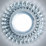 LED Spot ORBITA, 5W, kulatá, studené světlo + RGB, bílá, pryskyřice a sklo