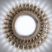 Spot LED ORBITA, 5W, Rotund, Lumina Rece / Calda, Bronz Antichizat, Rasina si Sticla