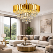Crystal Crystal Braylen 8x E27 60 cm zlatý průměr