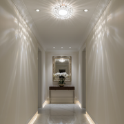 Spot LED ORBITA, 5W, Rotund, Lumina Rece + RGB, Alb, Rasina si Sticla