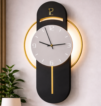 Dekorativní nástěnné svítidlo LED BIZZ 58x36 cm Studené/Neutrální/Teplé světlo Black Gold