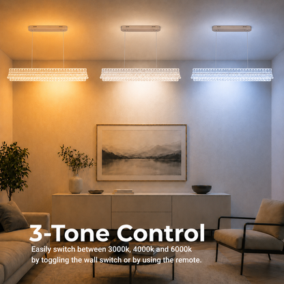 LED lustr s dálkovým ovládáním, závěsný TAMY 160W, lineární, studené/teplé/neutrální světlo, zlatý, nastavitelná výška