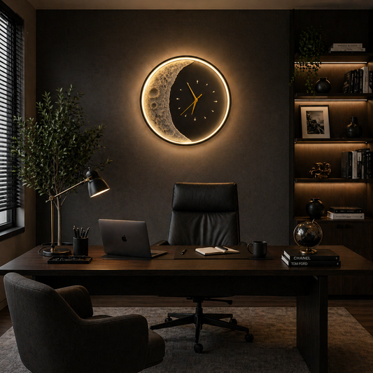 Luna Dekorativní LED nástěnné světlo 83W Průměr 120CM Studené/Neutrální/Teplé Světlo Černá