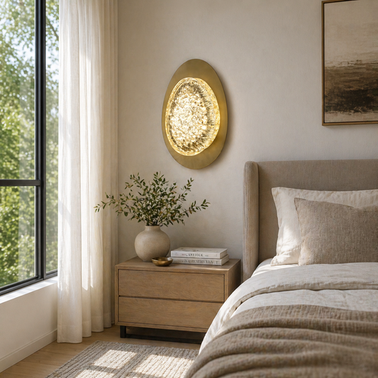 Luna Dekorativní LED nástěnné světlo 83W Průměr 120CM Studené/Neutrální/Teplé Světlo Černá