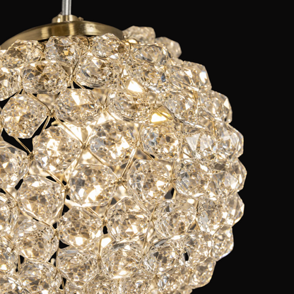 MILLE křišťálový lustr, 25xG9, průměr 60 cm x výška 340 cm, křišťál a kov, zlato