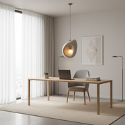 FOAMER moderní lustr, 34 cm, závěsný, 1 X E27, šedý, kov a pěna, nastavitelná výška