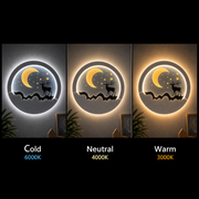 Aplica LED NOCTRA, 44W, Lumina Calda/Neutra/Rece, Negru