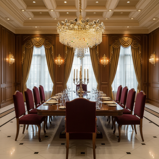 Křišťálový lustr BLOSSOM Magno, 8xE14, 60cm, lesklé zlato, nastavitelná výška, kov a křišťálové křišťálové lustry Výchozí název Alessandro Design