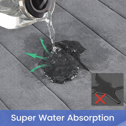 Sada 3 koupelnových předložek, 50x40 cm, modrá, protiskluzová