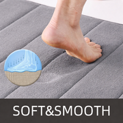 Sada 3 koupelnových předložek, 50x40 cm, modrá, protiskluzová