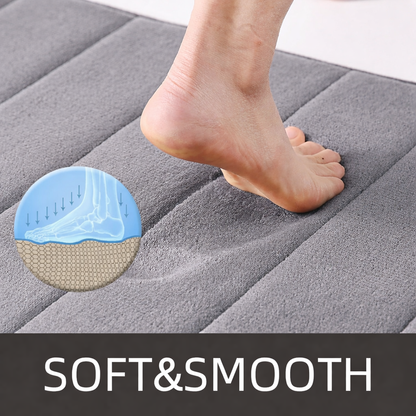 Sada 3 koupelnových předložek, 50x40 cm, modrá, protiskluzová