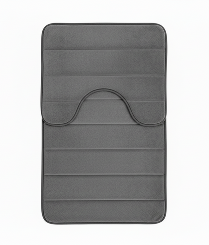 Sada 3 koupelnových předložek, 50x40 cm, modrá, protiskluzová