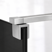 Paravan duș Walk-In 120x195 cm, sticlă securizată 8 mm, gri, profil metalic rezistent