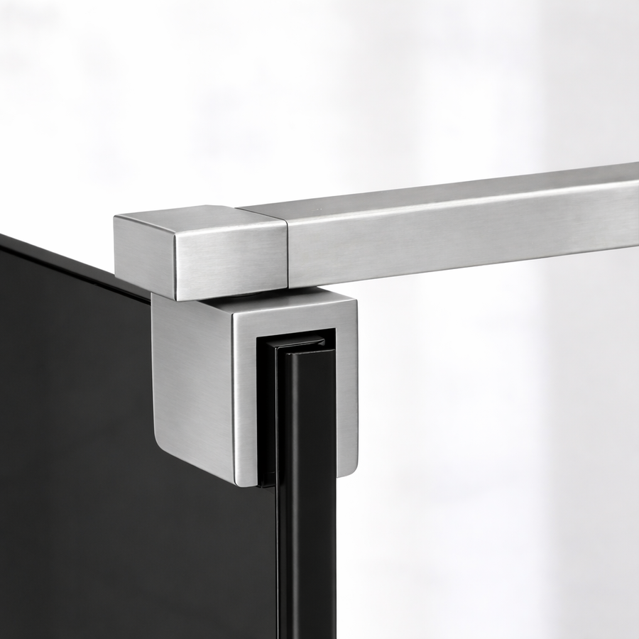 Paravan duș Walk-In 100x195 cm, sticlă securizată 8 mm, gri, profil metalic rezistent
