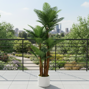 Decorațiune Palmier, Plastic, 4 brate, 170 cm, Verde